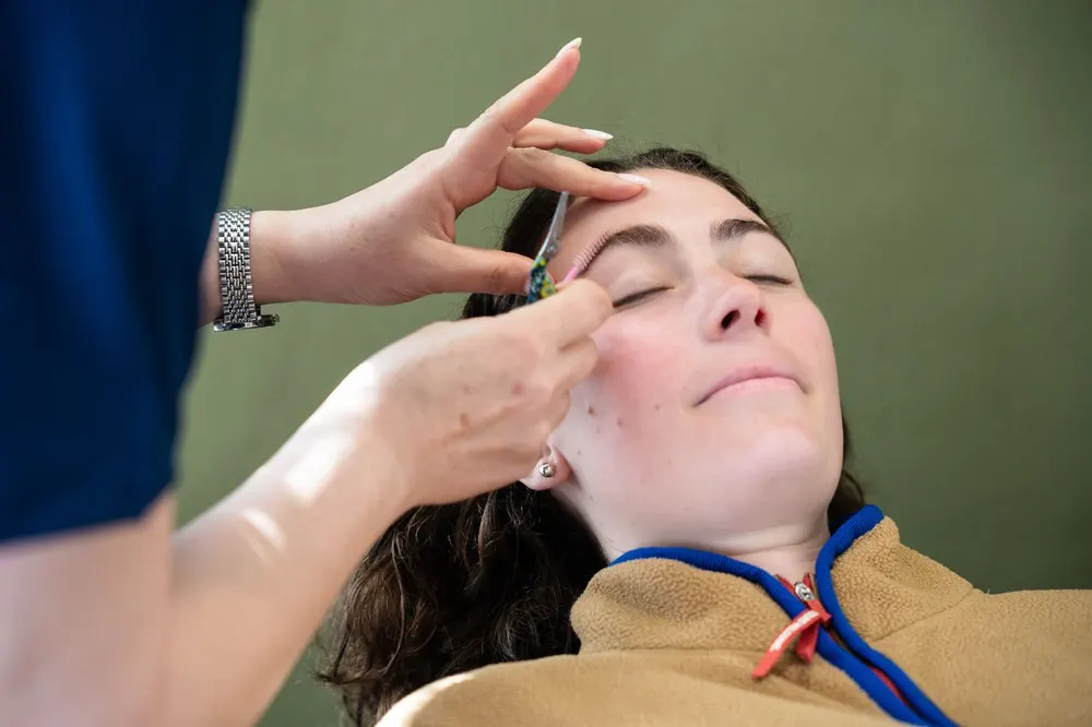 A facial treatment in progress at Skin and Beauty Box Bristol
