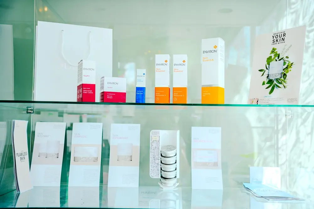 Professional skincare stocked at Skin and Beauty Box Bristol, including Guinot and Environ