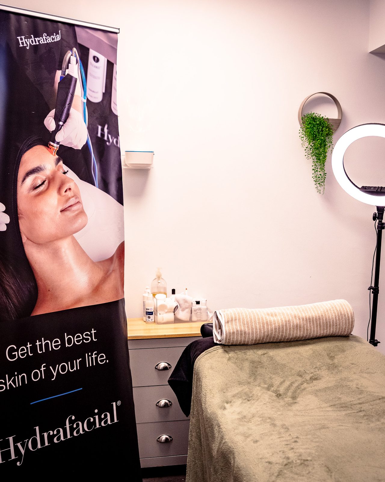 HydraFacial treatment close-up